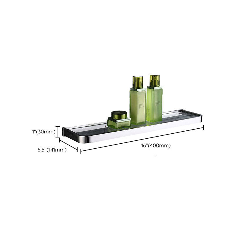 Avtoit | Polished Chrome Modern Bathroom Accessory Set made of Stainless Steel Towel Holder/Soap Dish