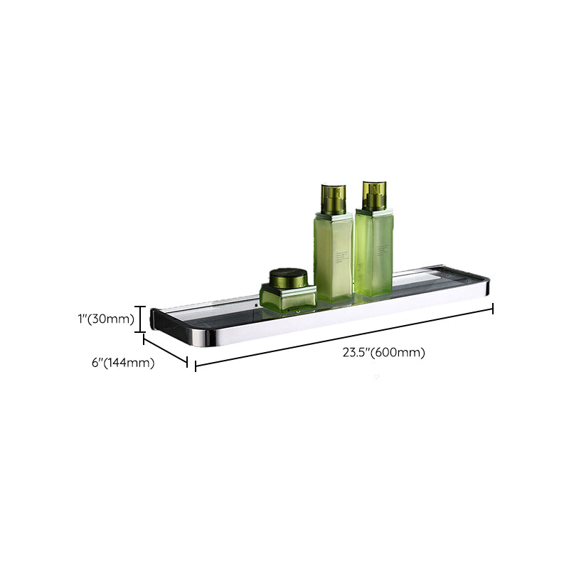 Avtoit | Polished Chrome Modern Bathroom Accessory Set made of Stainless Steel Towel Holder/Soap Dish