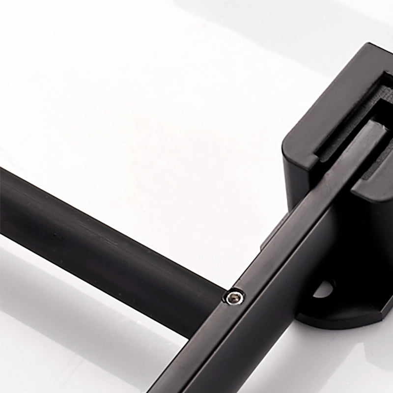 Avtoit | Modern Classic Bathroom Hardware Set Matte Black Bathrobe/Towel Bar & Bathroom Shelf