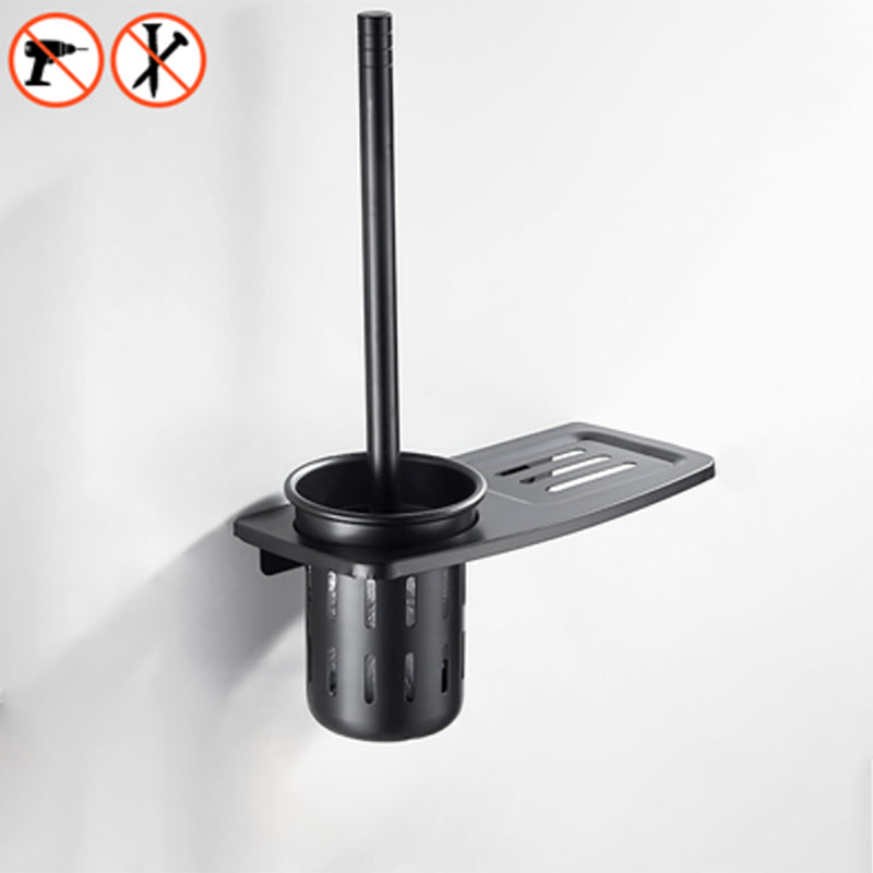 Avtoit | Modern Classic Bathroom Hardware Set Matte Black Bathrobe/Towel Bar & Bathroom Shelf