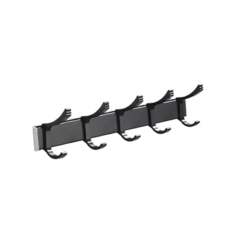 Avtoit | Modern Classic Bathroom Hardware Set Matte Black Bathrobe/Towel Bar & Bathroom Shelf