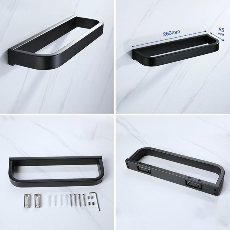 Avtoit | Modern Bathroom Hardware Set Bathroom Shelf Towel Bar Black Bathroom Hardware Set