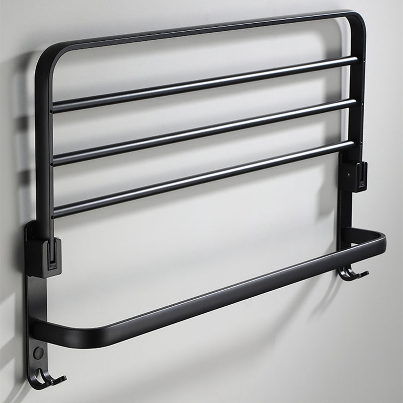 Avtoit | Contemporary Bathroom Accessory Set Black Surface Bathrobe Hook/Towel Ring Bar