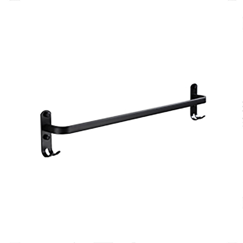 Avtoit | Contemporary Bathroom Accessory Set Black Surface Bathrobe Hook/Towel Ring Bar