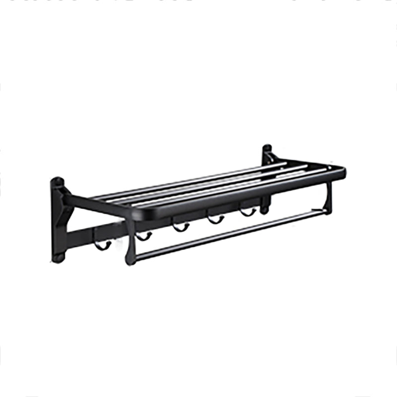 Avtoit | Contemporary Bathroom Accessory Set Black Surface Bathrobe Hook/Towel Ring Bar