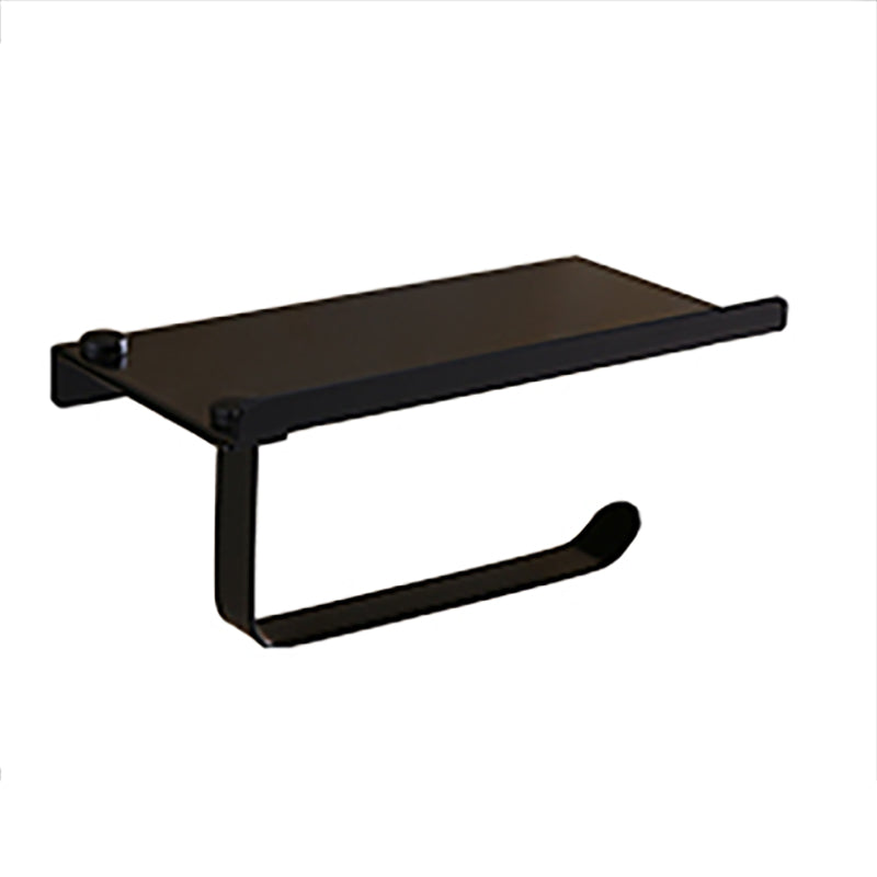 Avtoit | Contemporary Bathroom Accessory Set Black Surface Bathrobe Hook/Towel Ring Bar