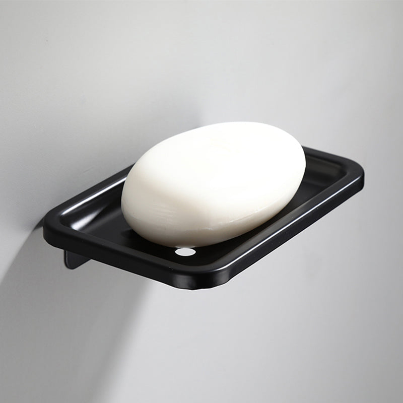 Avtoit | Contemporary Bathroom Accessory Set Black Surface Bathrobe Hook/Towel Ring Bar