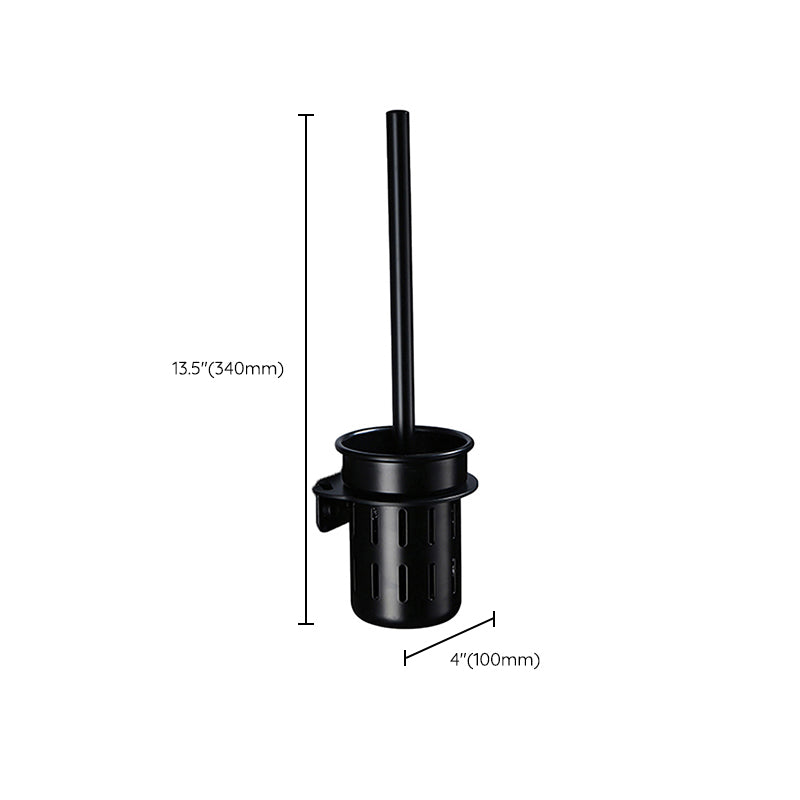 Avtoit | Contemporary Bathroom Accessory Set Black Surface Bathrobe Hook/Towel Ring Bar