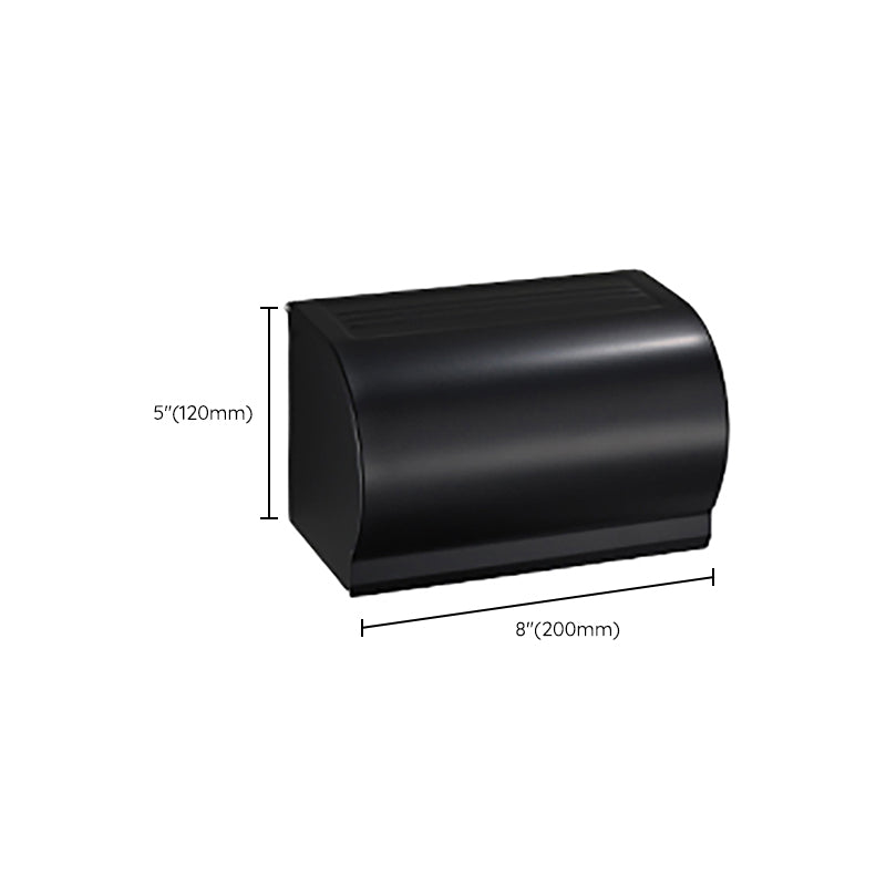 Avtoit | Contemporary Bathroom Accessory Set Black Surface Bathrobe Hook/Towel Ring Bar