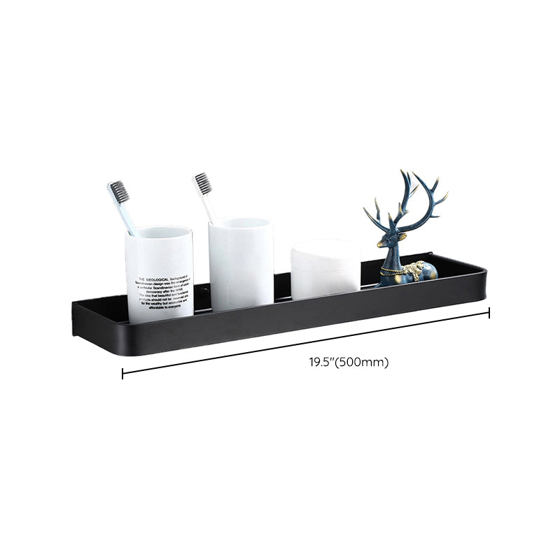 Avtoit | Contemporary Bathroom Accessory Set Black Surface Bathrobe Hook/Towel Ring Bar