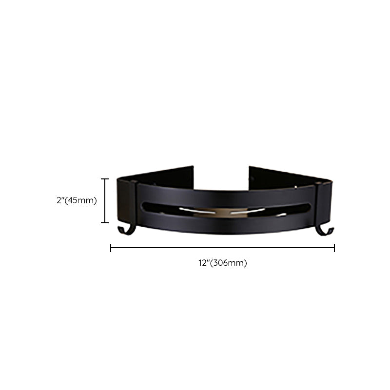 Avtoit | Contemporary Bathroom Accessory Set Black Surface Bathrobe Hook/Towel Ring Bar