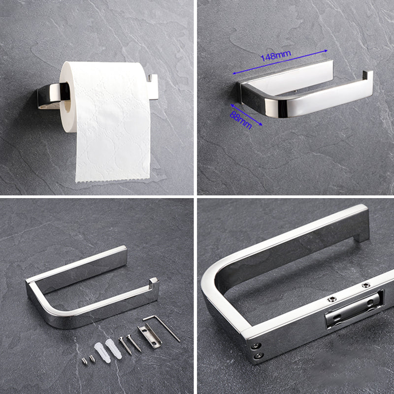 Avtoit | Modern Bathroom Element Set Paper Holder Gray Towel Bar Bathroom Accessory Set