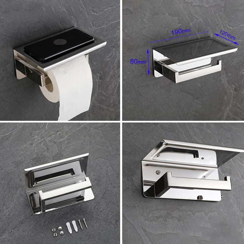 Avtoit | Modern Bathroom Element Set Paper Holder Gray Towel Bar Bathroom Accessory Set