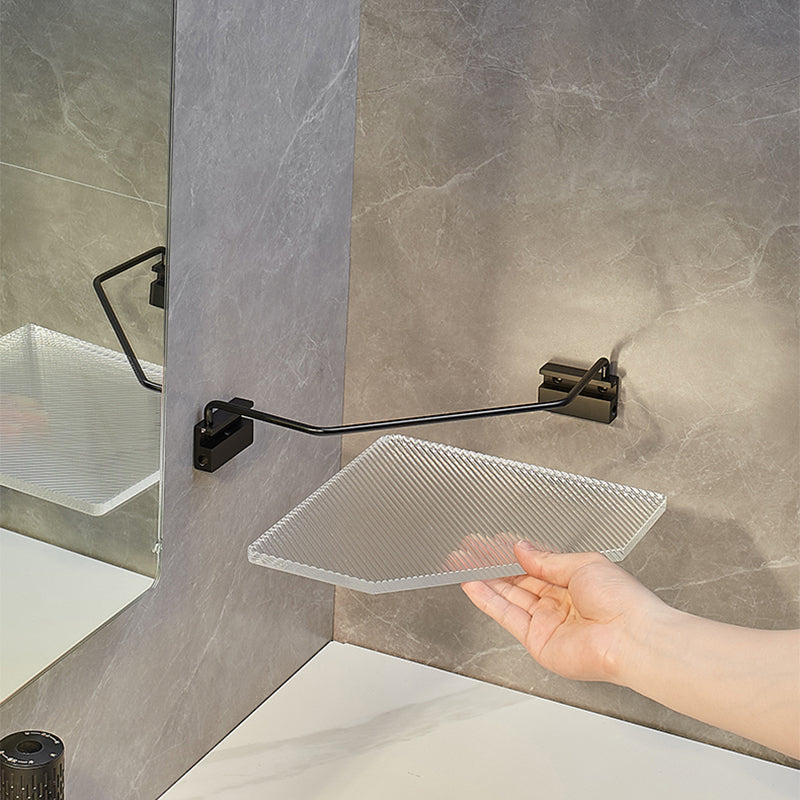 Avtoit | Modern bathroom accessory set bath shelf/towel holder & bathrobe hooks included