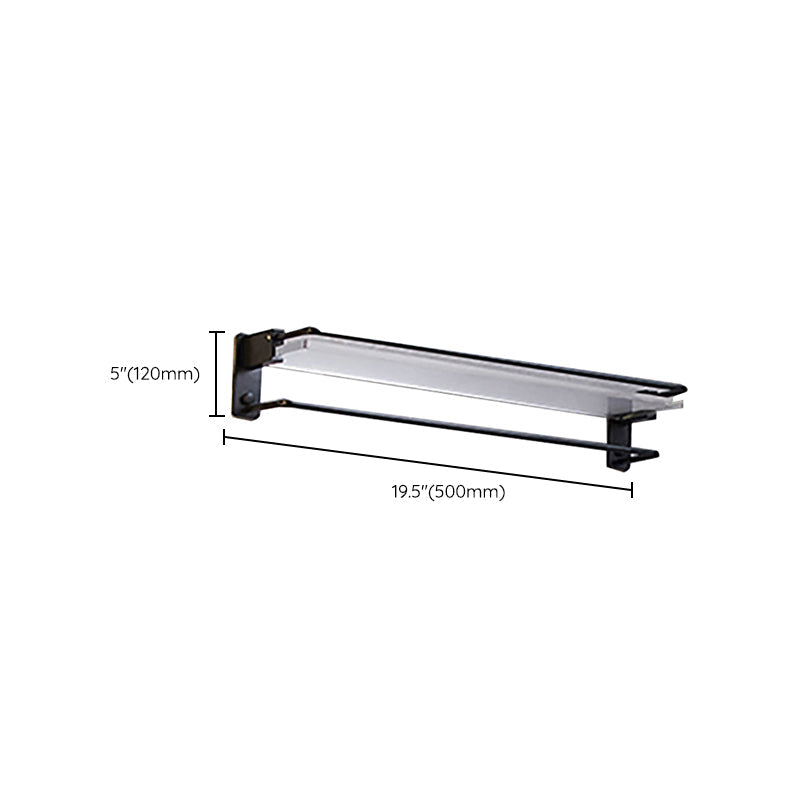 Avtoit | Modern bathroom accessory set bath shelf/towel holder & bathrobe hooks included