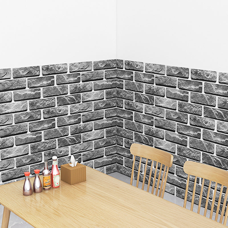 Avtoit | Industrial Wall Ceiling 3D Artificial Brick Living Room Peel and Stick Covering (5-Pack)