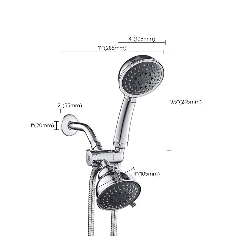 Avtoit | Traditional Style Shower Head Double Bathroom Shower Heads with Round Shape