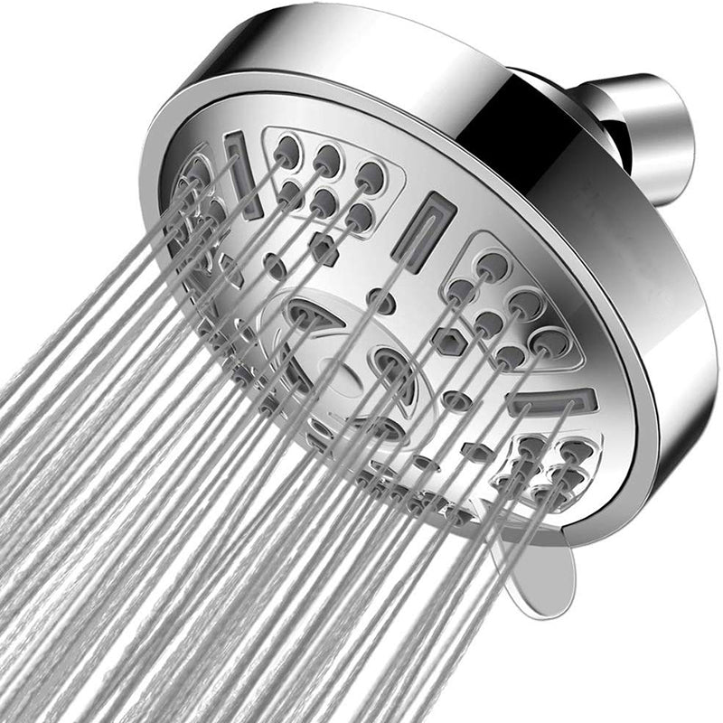 Avtoit | Modern Style Festive Shower Head in Silver 9 Settings Wall Mounted Shower Head