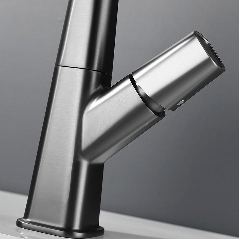 Avtoit | Brass Contemporary Sink Faucet Pull-Out Round Bathroom Faucet