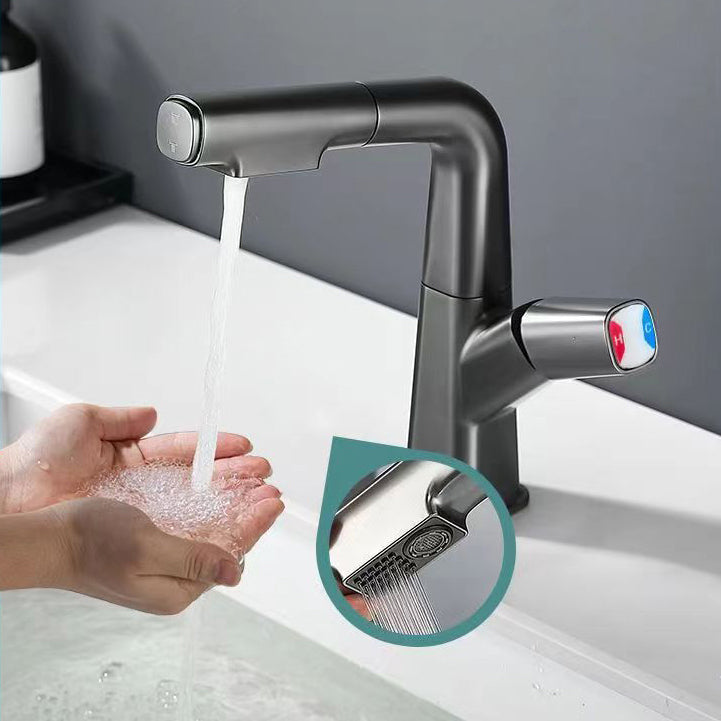 Avtoit | Brass Contemporary Sink Faucet Pull-Out Round Bathroom Faucet