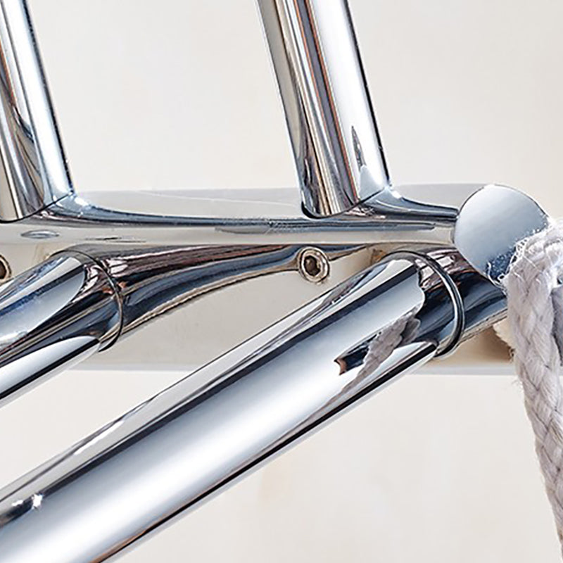 Avtoit | Polished Chrome Modern Bathroom Accessory Set Silver Towel Holder/Bath Shelf