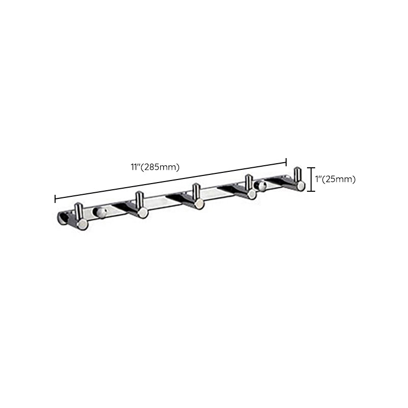 Avtoit | Polished Chrome Modern Bathroom Accessory Set Silver Towel Holder/Bath Shelf