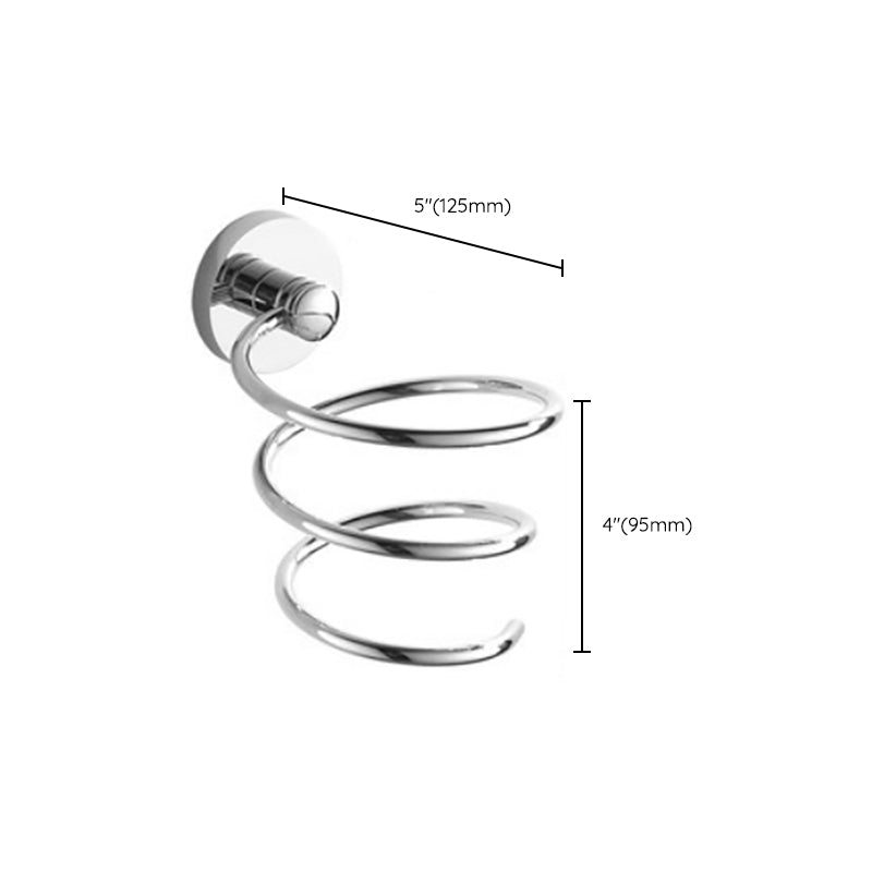 Avtoit | Polished Chrome Modern Bathroom Accessory Set Silver Towel Holder/Bath Shelf
