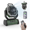 Avtoit | 3-in-1 Camping Fan with LED Light & 20000mAh Power Bank – USB Rechargeable & Wireless