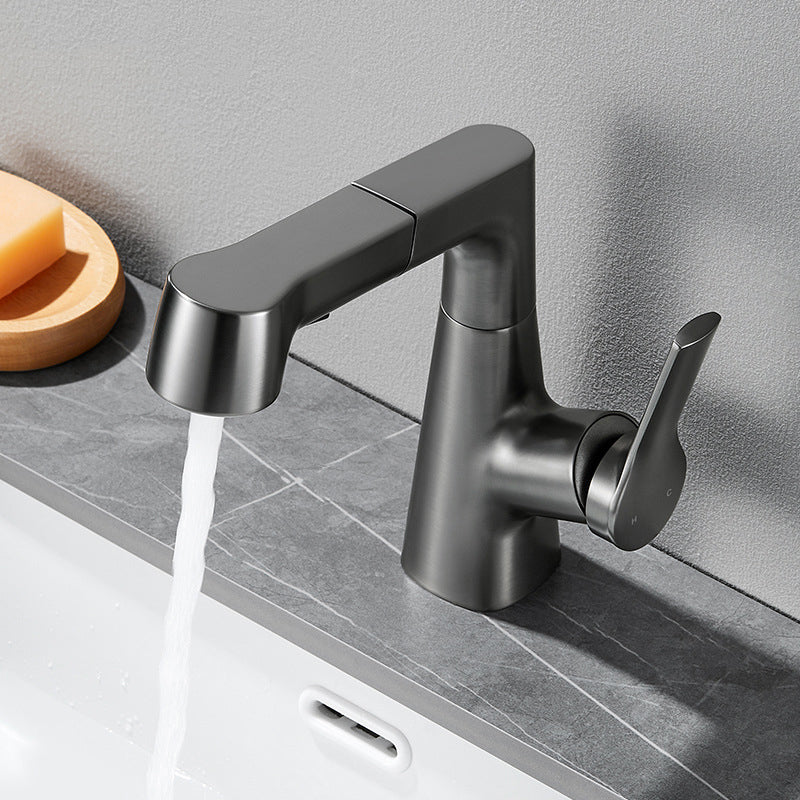 Avtoit | Modern Single Color Faucet Metal Center Connection Basin Faucet for Bathroom