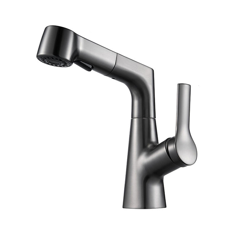 Avtoit | Modern Single Color Faucet Metal Center Connection Basin Faucet for Bathroom