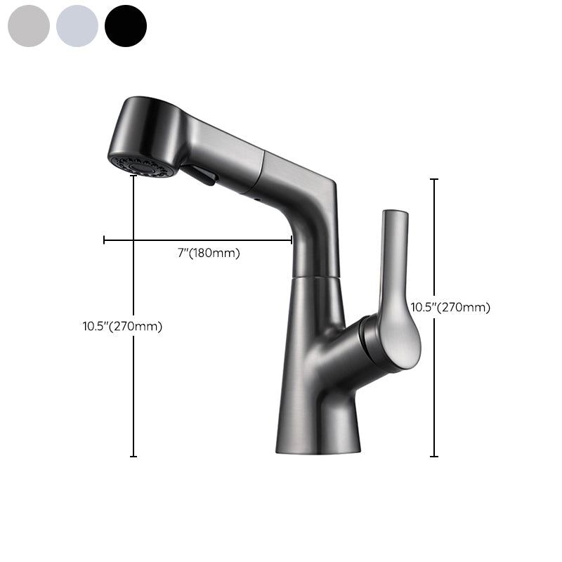 Avtoit | Modern Single Color Faucet Metal Center Connection Basin Faucet for Bathroom