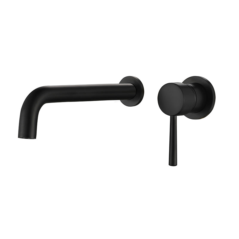 Avtoit | Industrial Sink Faucet Brass Lever Handles Low Arc Wall Mounted Bathroom Faucet