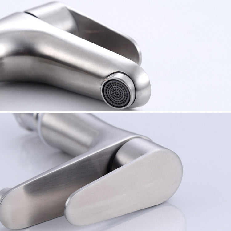 Avtoit | Modern Basin Tap Monochrome Center Mount Low Arc Faucet for Bathroom