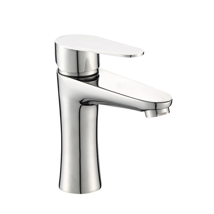 Avtoit | Modern Basin Tap Monochrome Center Mount Low Arc Faucet for Bathroom
