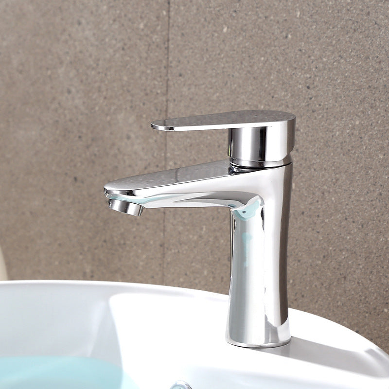 Avtoit | Modern Basin Tap Monochrome Center Mount Low Arc Faucet for Bathroom