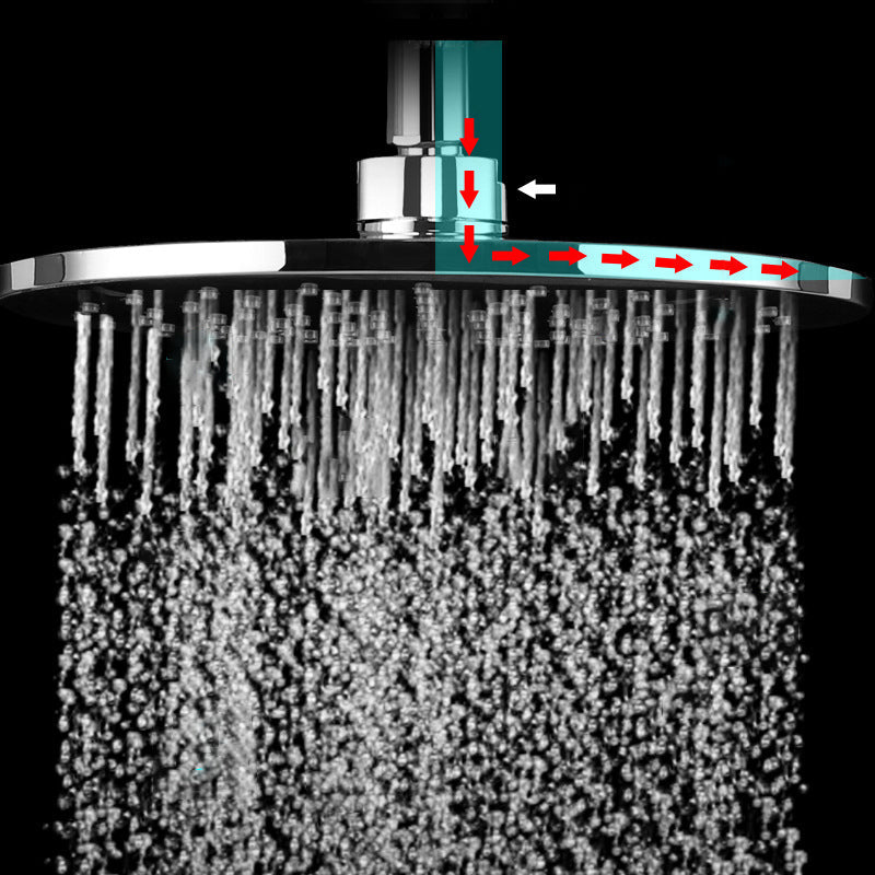 Avtoit | Contemporary Rainfall Shower Head Combo Round Single Spray Shower Combo