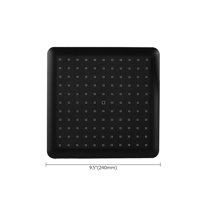 Avtoit | Modern square matte black shower head rainfall shower head combo