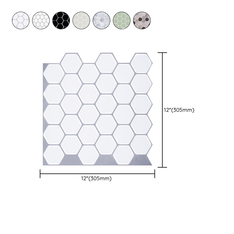 Avtoit | Hexagon Wall Tile Fat Resistant Steel and Kitchen Paper Wallpaper