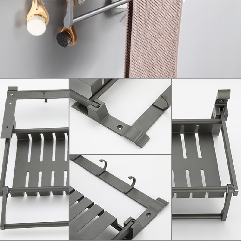 Avtoit | Modern Bathroom Fixture Set Towel Bar Gray Bathroom Shelf Bathroom Set