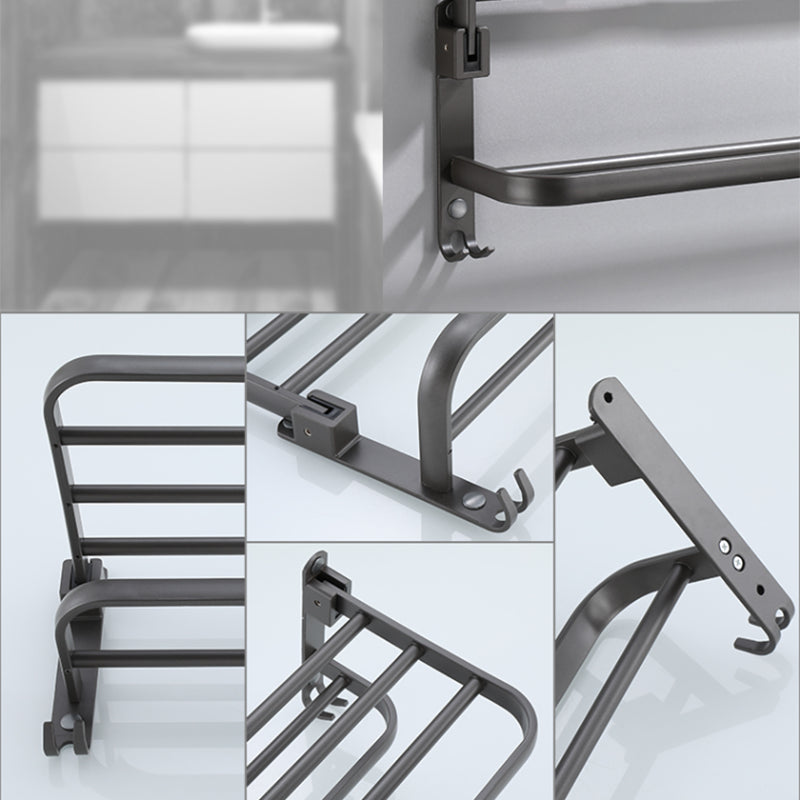Avtoit | Modern Bathroom Fixture Set Towel Bar Gray Bathroom Shelf Bathroom Set