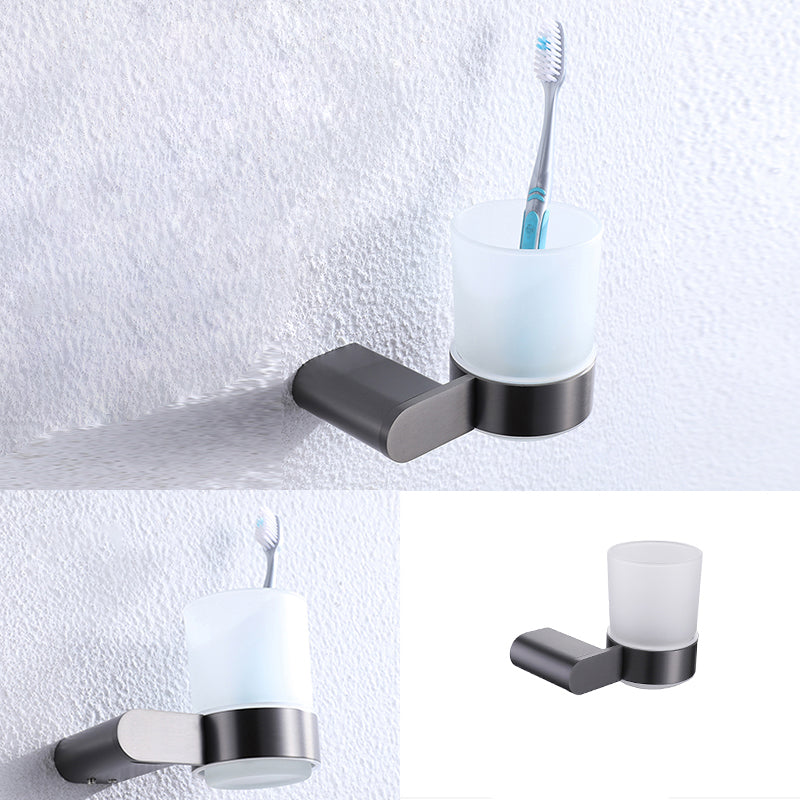 Avtoit | Dark gray modern bathroom accessory set stainless steel bathroom accessory set