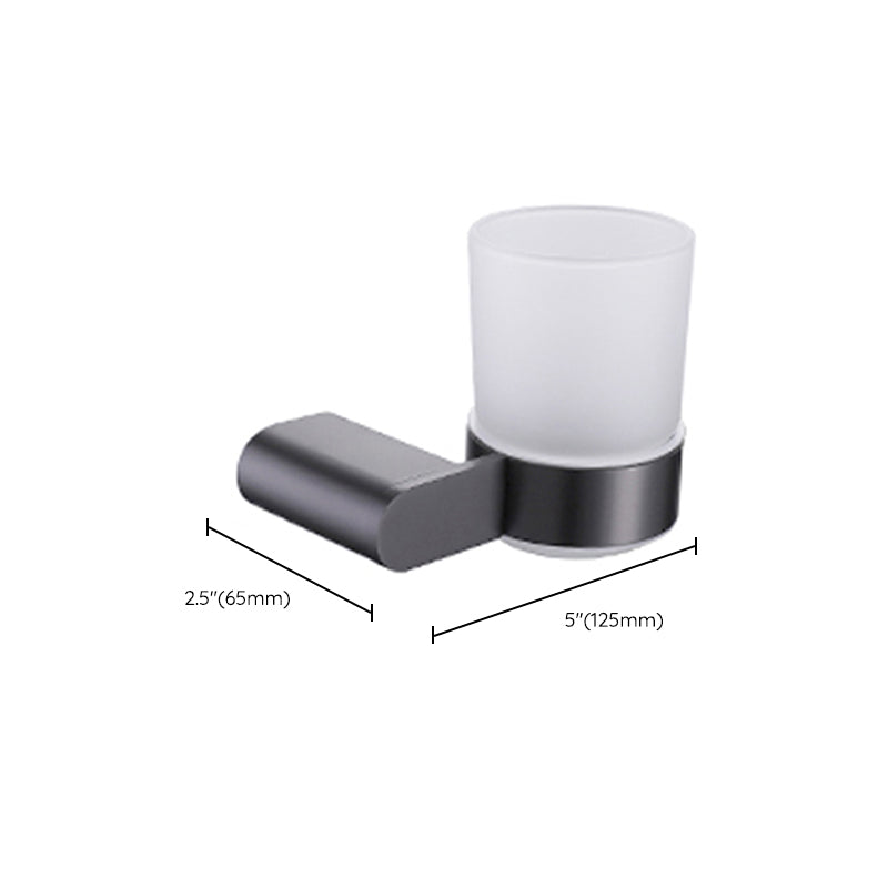 Avtoit | Dark gray modern bathroom accessory set stainless steel bathroom accessory set