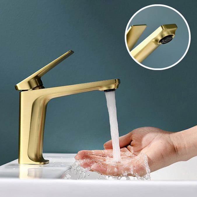 Avtoit | Glam Copper Vessel Faucet Lever Handles Low Arc Vessel Faucet for Bathroom