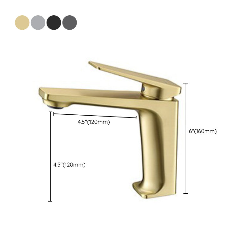Avtoit | Glam Copper Vessel Faucet Lever Handles Low Arc Vessel Faucet for Bathroom