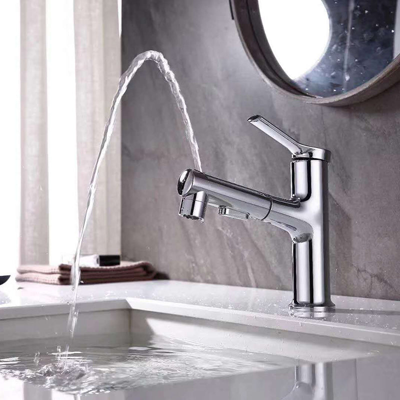 Avtoit | Contemporary Sink Faucet Plian Low Arc Center-Set Bathroom Faucet