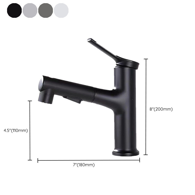 Avtoit | Contemporary Sink Faucet Plian Low Arc Center-Set Bathroom Faucet