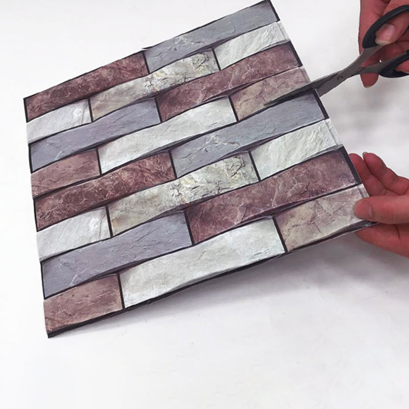 Avtoit | Modern PVC Field Tile/Single Tile Rectangular Peel and Stick Wall Tile