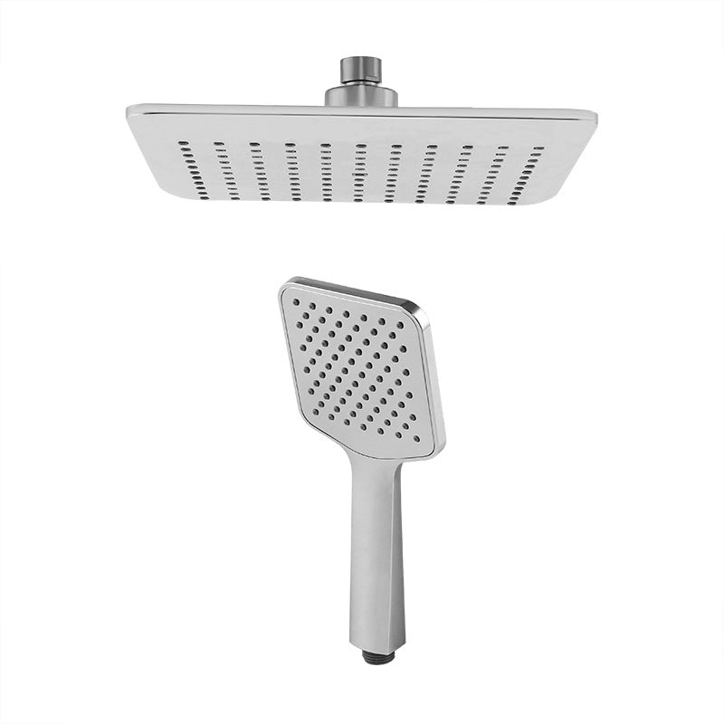 Avtoit | Chrome Square Shower Head Combination Wall Mounted and Ceiling Mounted Handheld Shower