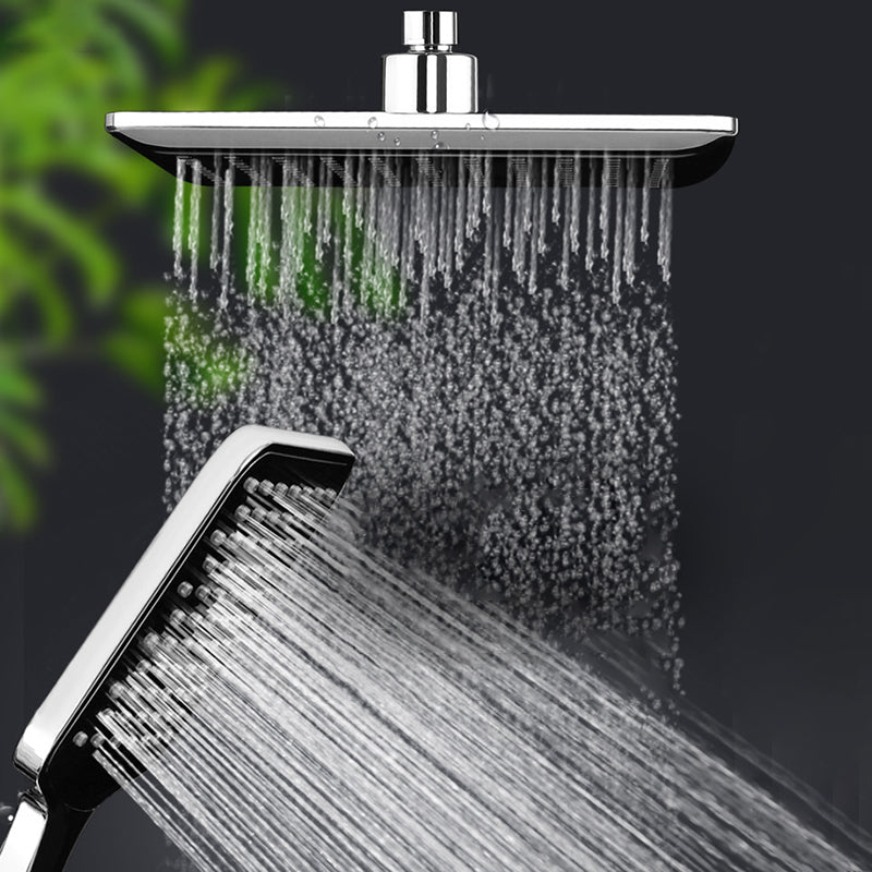 Avtoit | Chrome Square Shower Head Combination Wall Mounted and Ceiling Mounted Handheld Shower
