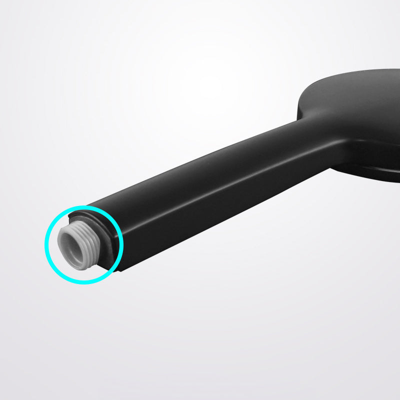 Avtoit | Contemporary Black Round Showerhead Combo Rain Shower Hand Shower